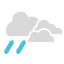 Moderate rain at times
